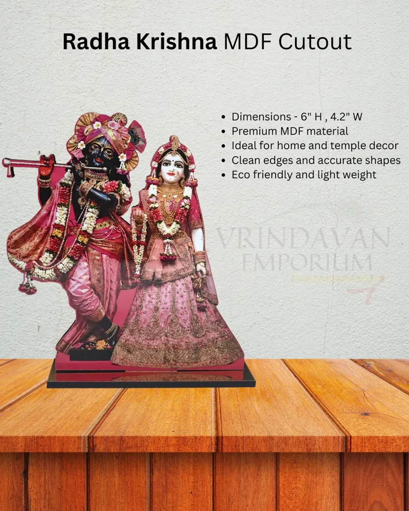 Radha Krishna MDF Cutout – Home decor