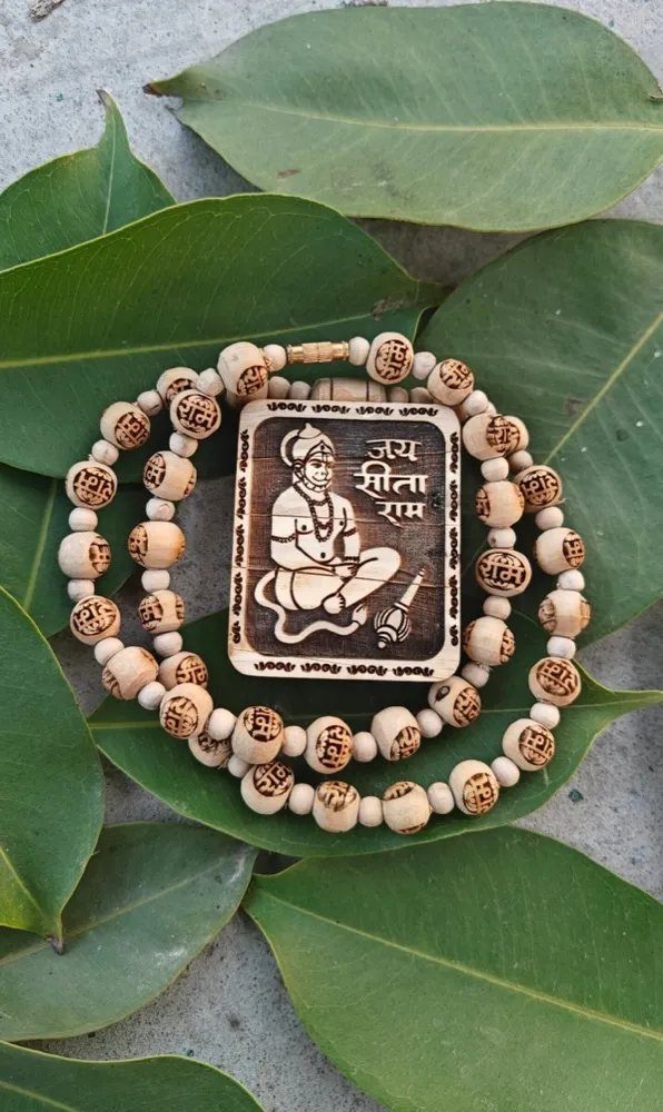 Hanuman Ji Premium Tulsi Locket Mala