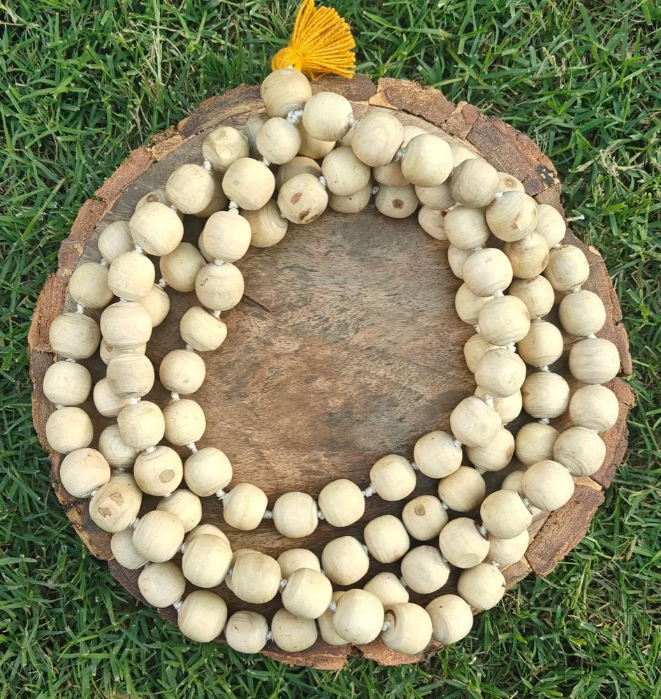 Japa & Chanting — Tulsi Japmala 108+1 beads (16-17mm)