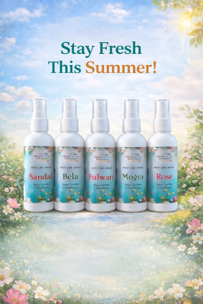 Summer Perfume Spray Combo – Mogra, Fulwari, Bela, Rose and Sandal